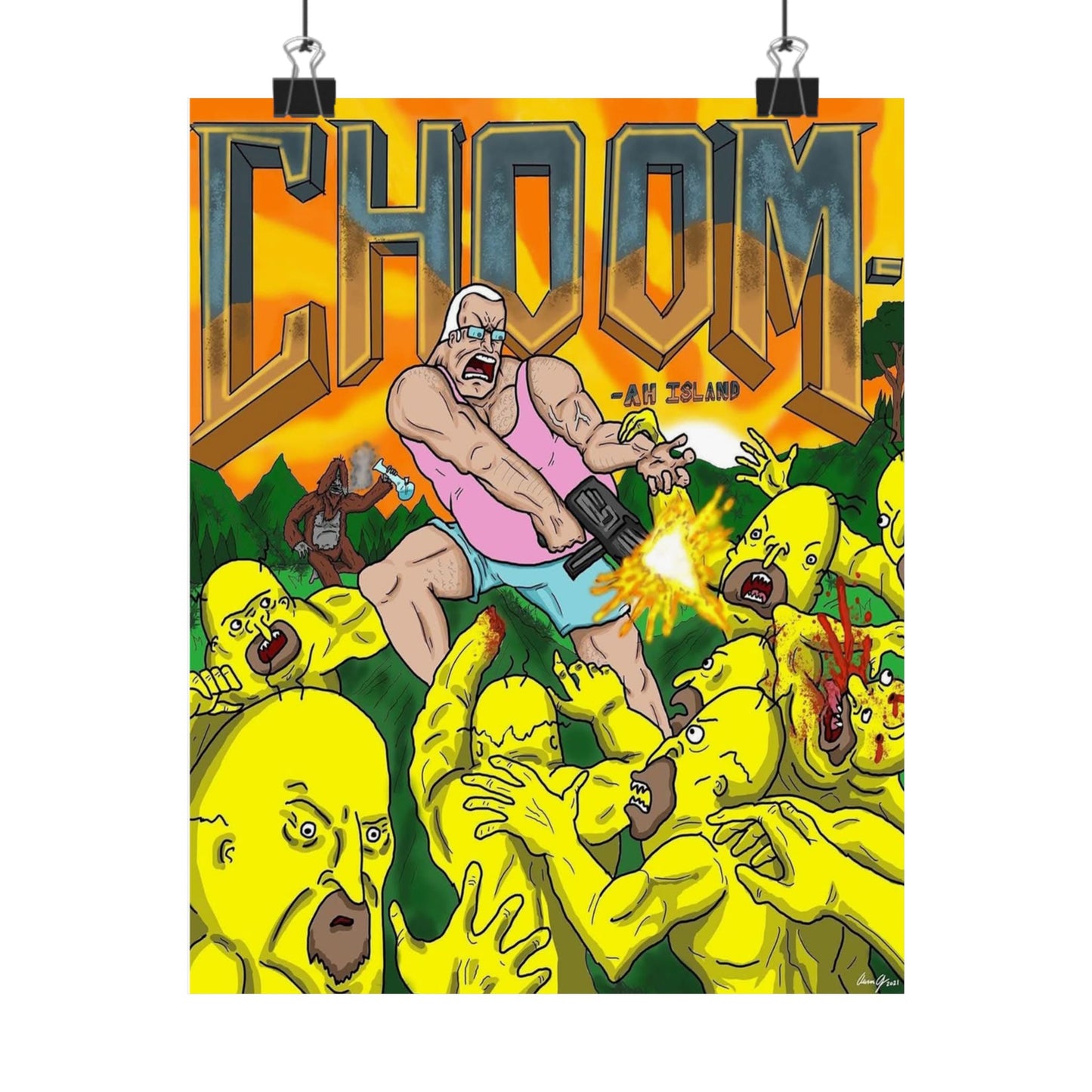 "CHOOM" Matte Vertical Poster