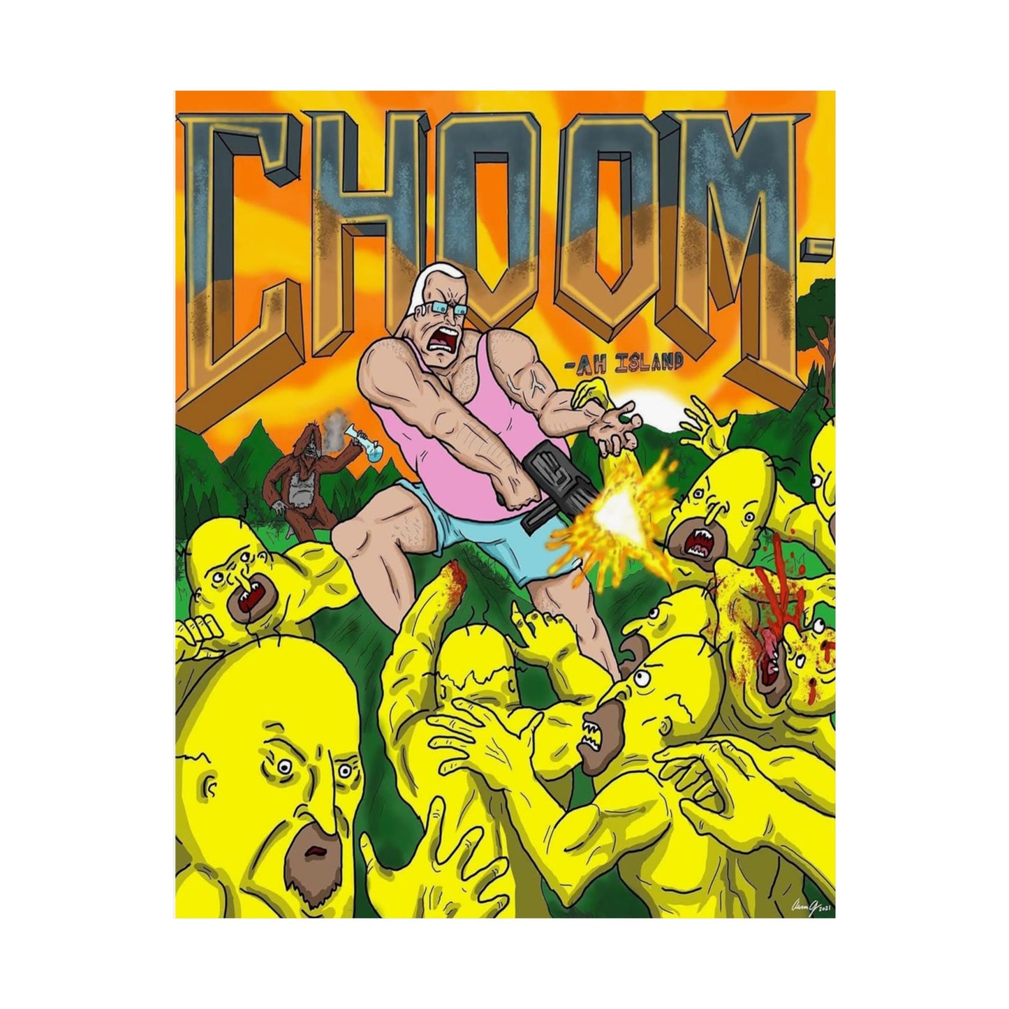 "CHOOM" Matte Vertical Poster