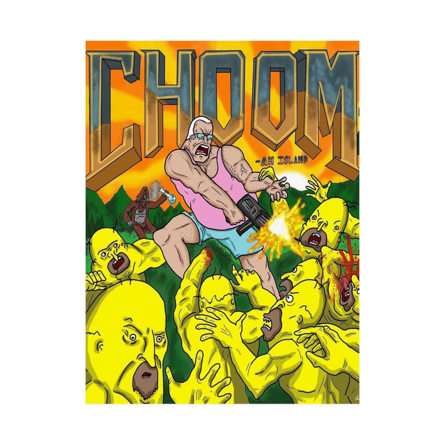 "CHOOM" Matte Vertical Poster
