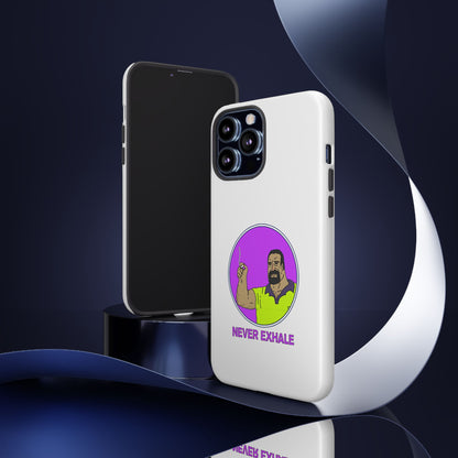 Never Exhale Phone Case (White)