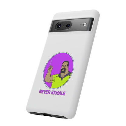 Never Exhale Phone Case (White)