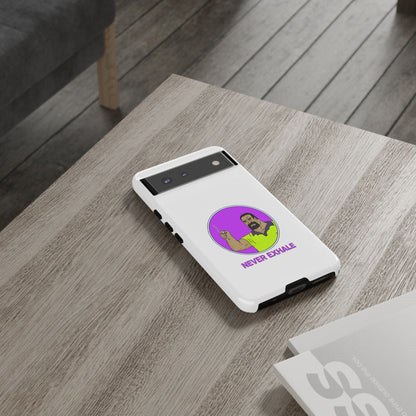 Never Exhale Phone Case (White)