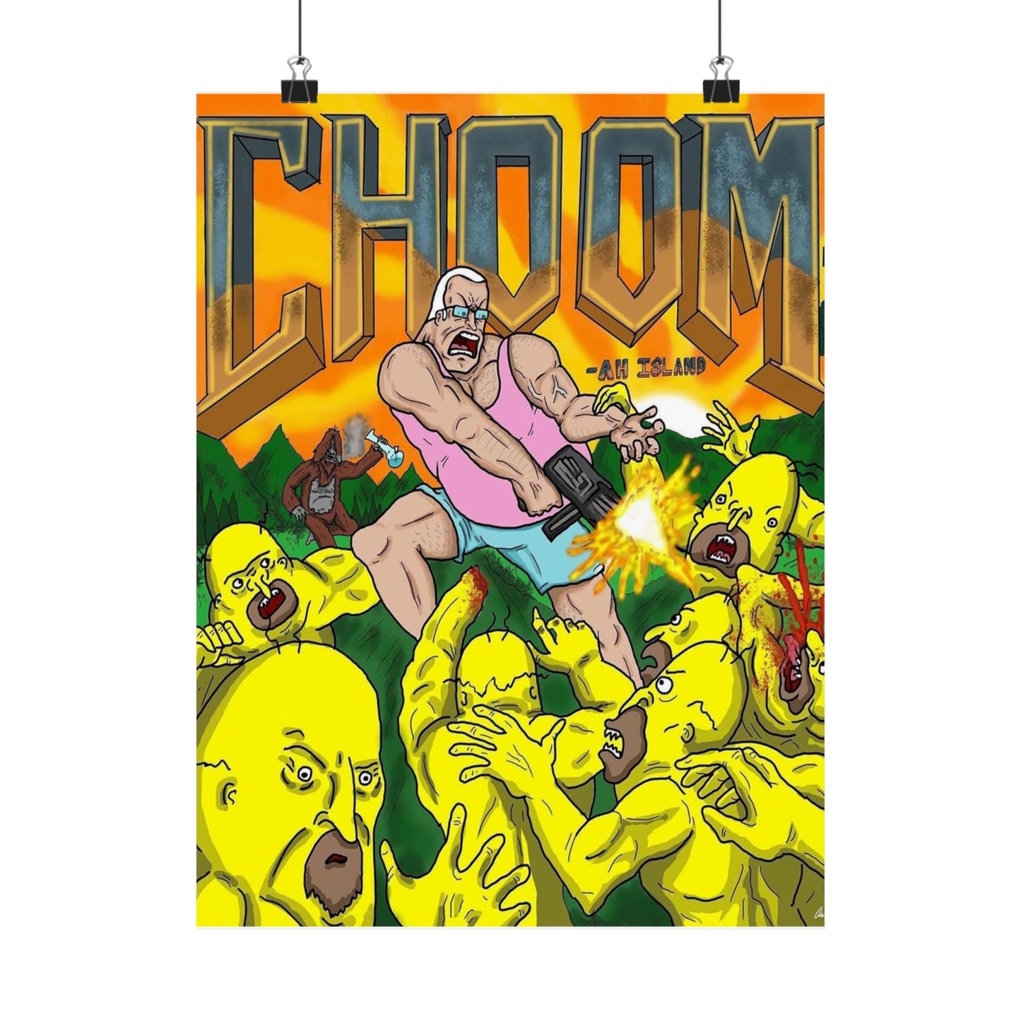 "CHOOM" Matte Vertical Poster