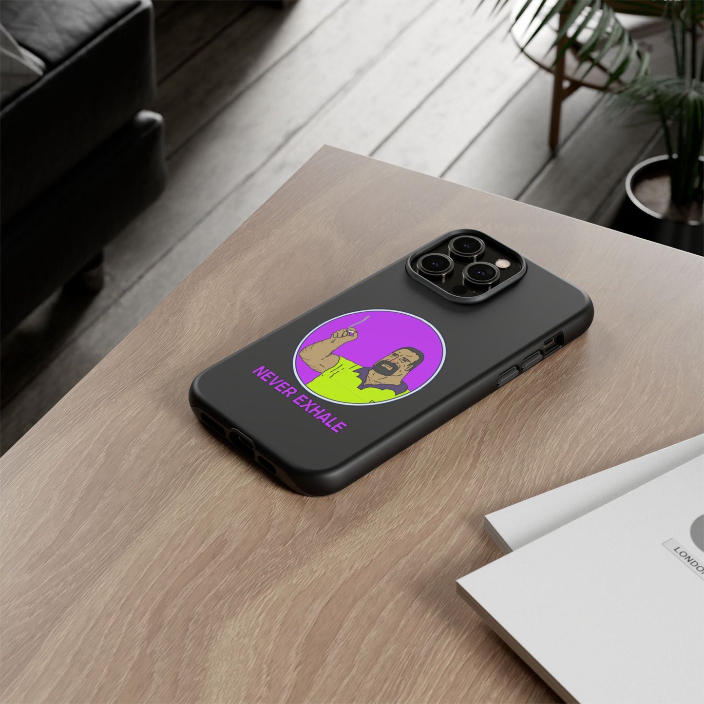 Never Exhale Phone Case (Black)