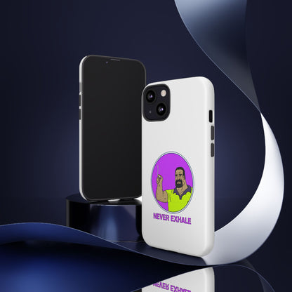 Never Exhale Phone Case (White)